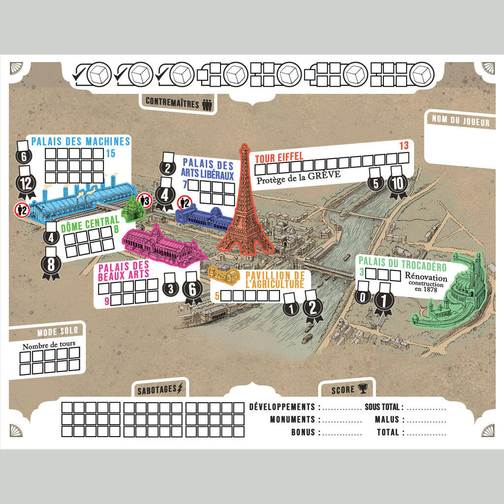 Expo 1889 plan de l'exposition