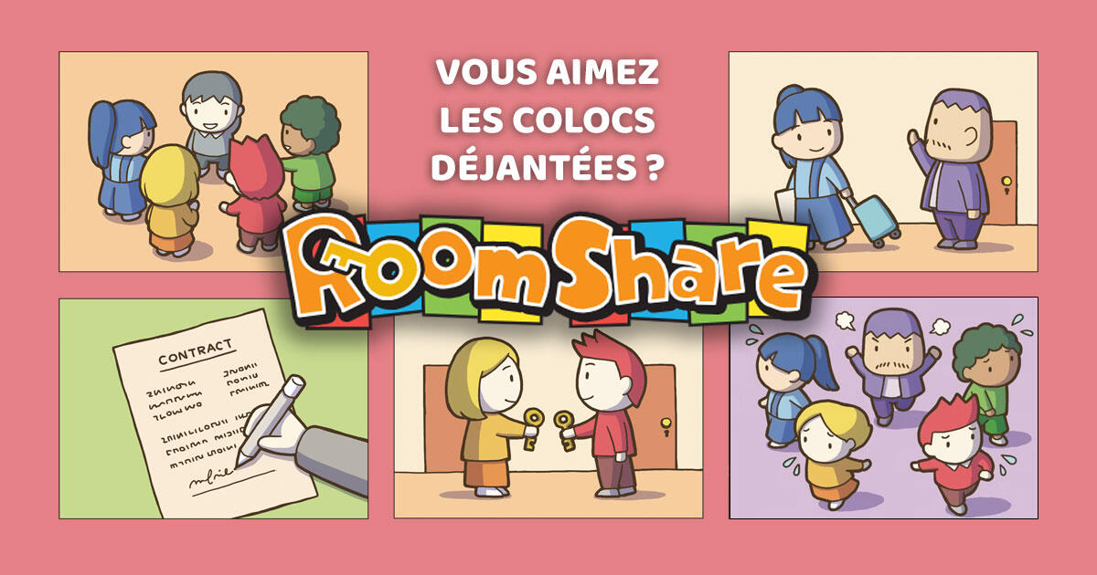 Room Share — Jeu d'ambiance sur la colocation par Musoka Studio