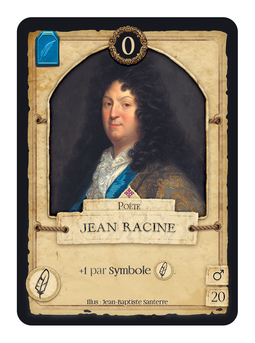 Carte personnage La Cour de Versailles